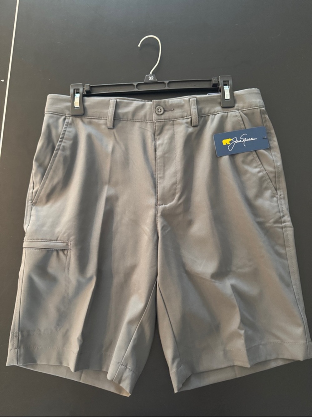 Jack Nicklaus Gray Performance Golf Shorts